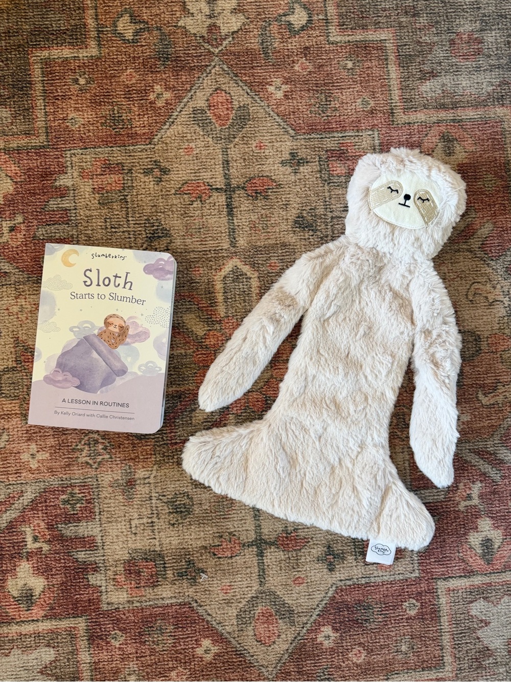 Slumberkins Sloth Snuggler and “Sloth: Starts to Slumber” book